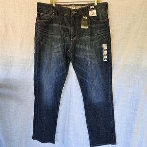 Lee men’s jeans leg motion flex waistband straight tappered size 40